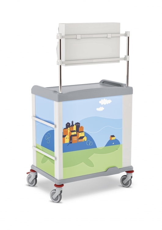 329563 linkar pediatric trolley with upper structure