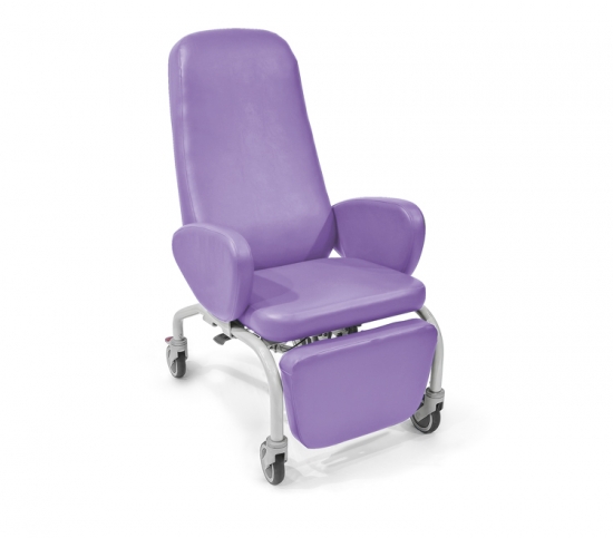 Easy chair with 4 Ø 125 mm wheels, of which the rear...