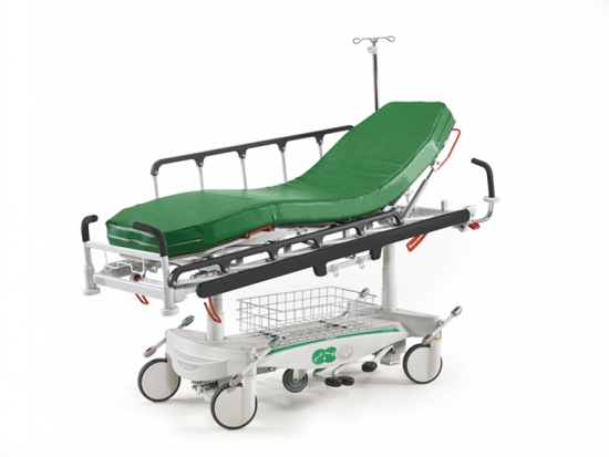 Hydraulic stretcher for endoscopy (enthes), variable height...