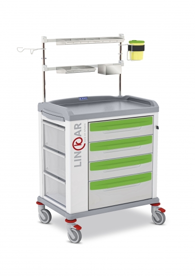 LINKAR Anesthesia/Intensive Care trolley, 60 cm drawers...